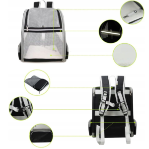 Plecak dla psa transporter dla kota PETTIVE Airflow do 9kg 42x38x32
